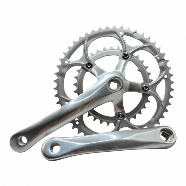 Kurbelgarnitur Rennrad 2-fach Alu 34/50 Zähne Vintage